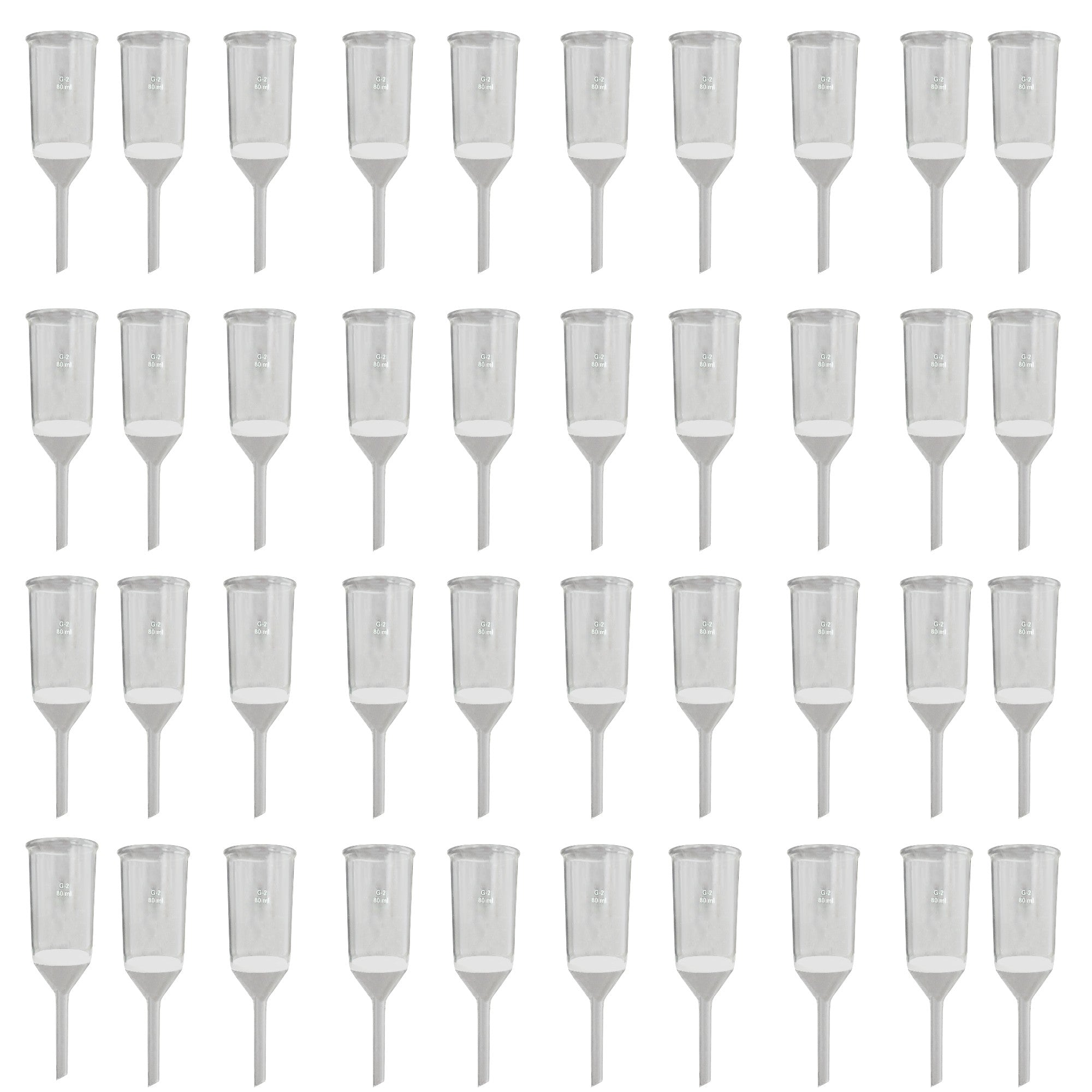 Sintered Funnel, 80ml, Porosity of 2, Case of 40 by Go Science Crazy