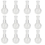 Round-Bottom Boiling Flask, 24/40 Ground Glass Joint, 125ml, Pack of 12 by Go Science Crazy