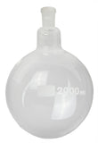 Round-Bottom Boiling Flask, 24/40 Ground Glass Joint, 2000ml, Case of 16 by Go Science Crazy