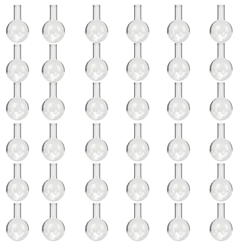 Flask Round-Bottom Florence Boiling Flask, Standard Neck, 500ml capacity. Made from Borosilicate Glass. A good fit for any laboratory, science classroom, or homeschool. Sold in a case of 36 flasks.