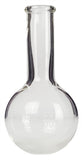 Flask Round-Bottom Florence Boiling Flask, Standard Neck, 50ml capacity. Made from Borosilicate Glass. A good fit for any laboratory, science classroom, or homeschool. Pack of 12 flasks.