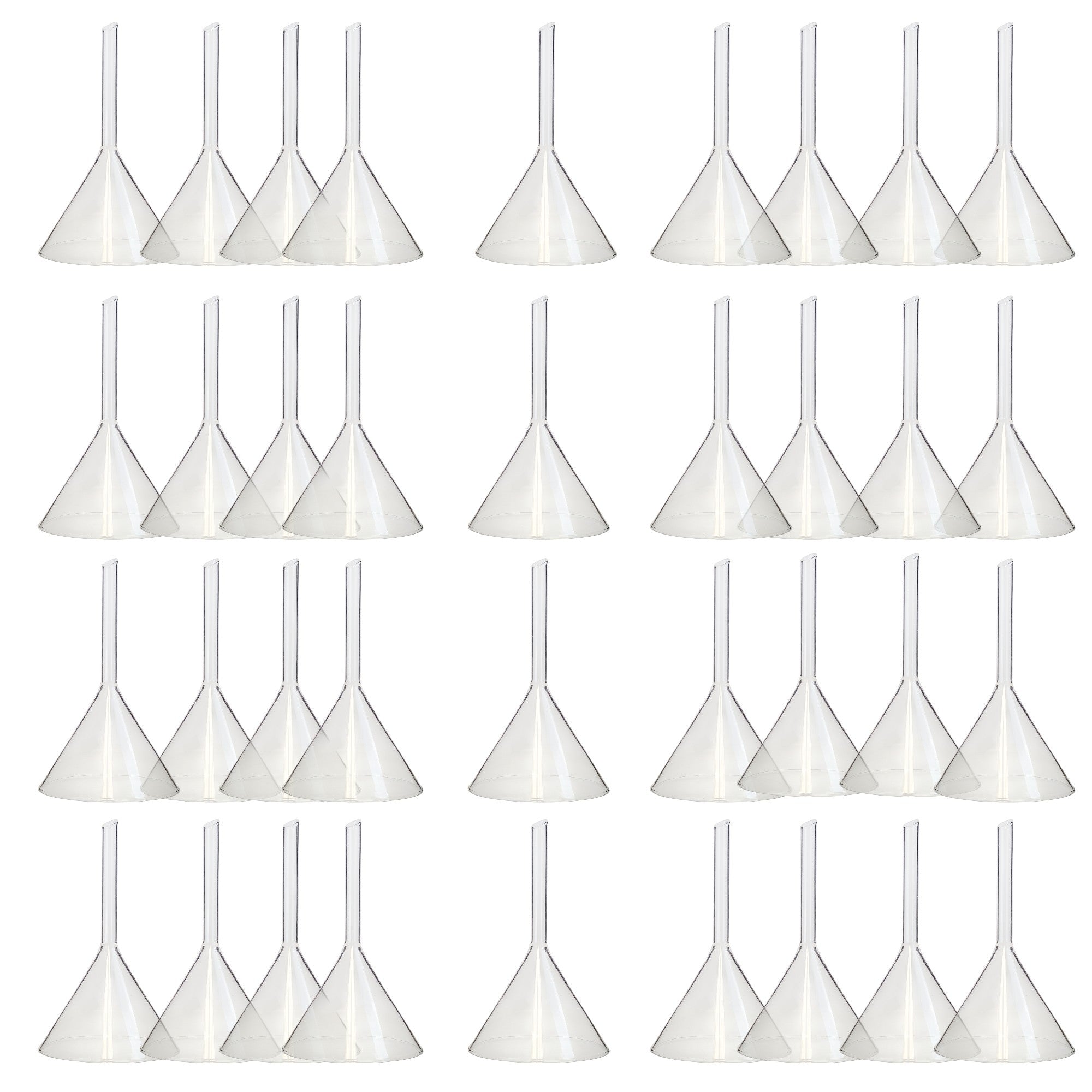Short Stem Funnel, 120mm Diameter Funnel Opening, Case of 36 by Go Science Crazy