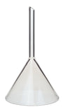 Funnel Short Stem Glass 75mm Diameter Opening. Pack of 12.