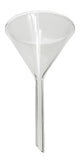 Funnel Short Stem Glass 75mm Diameter Opening. Case of 120.