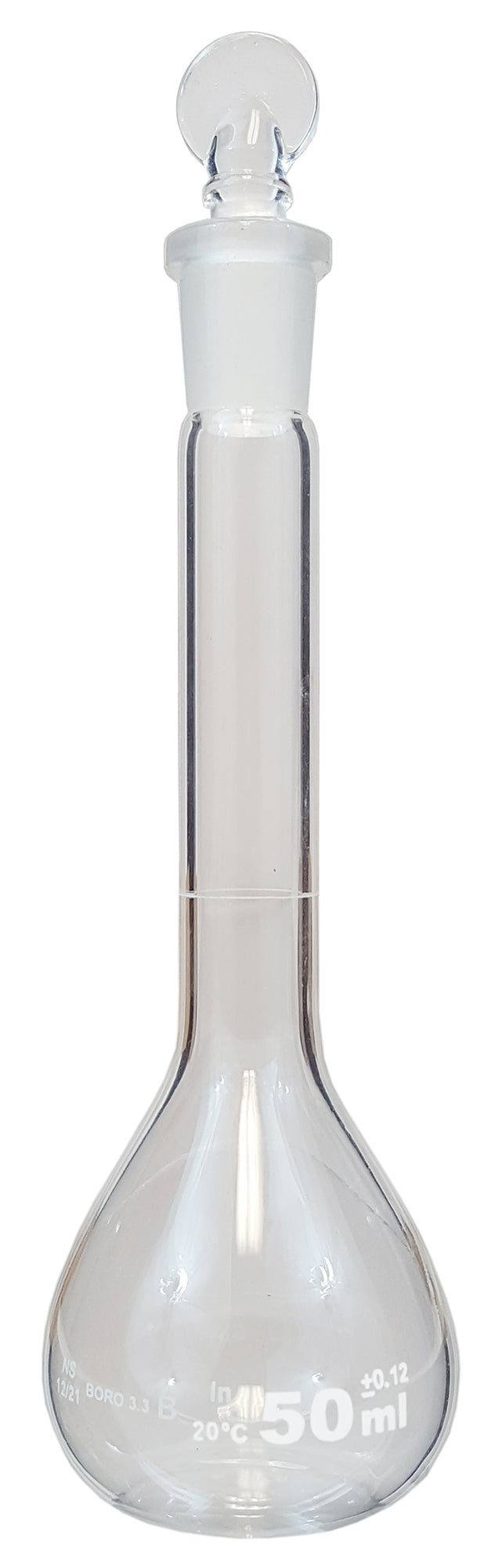 Flask, Volumetric with Ground Glass Stopper, 50ml Capacity by Go Science Crazy