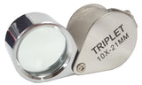 Magnifier Single Loupe, 10X Magnification, Pack of 10.