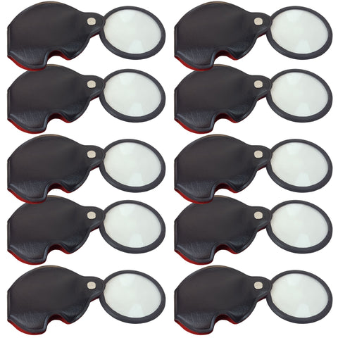 Magnifier Single Loupe, 2.5X Magnification, Pack of 10