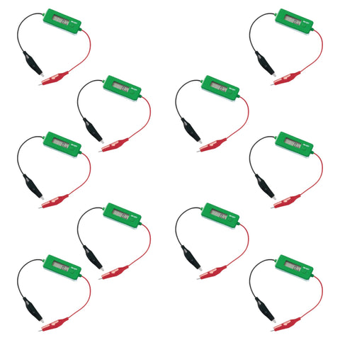 Ammeter DC Digital with Connectors Range 3A,1mA. Pack of 10.