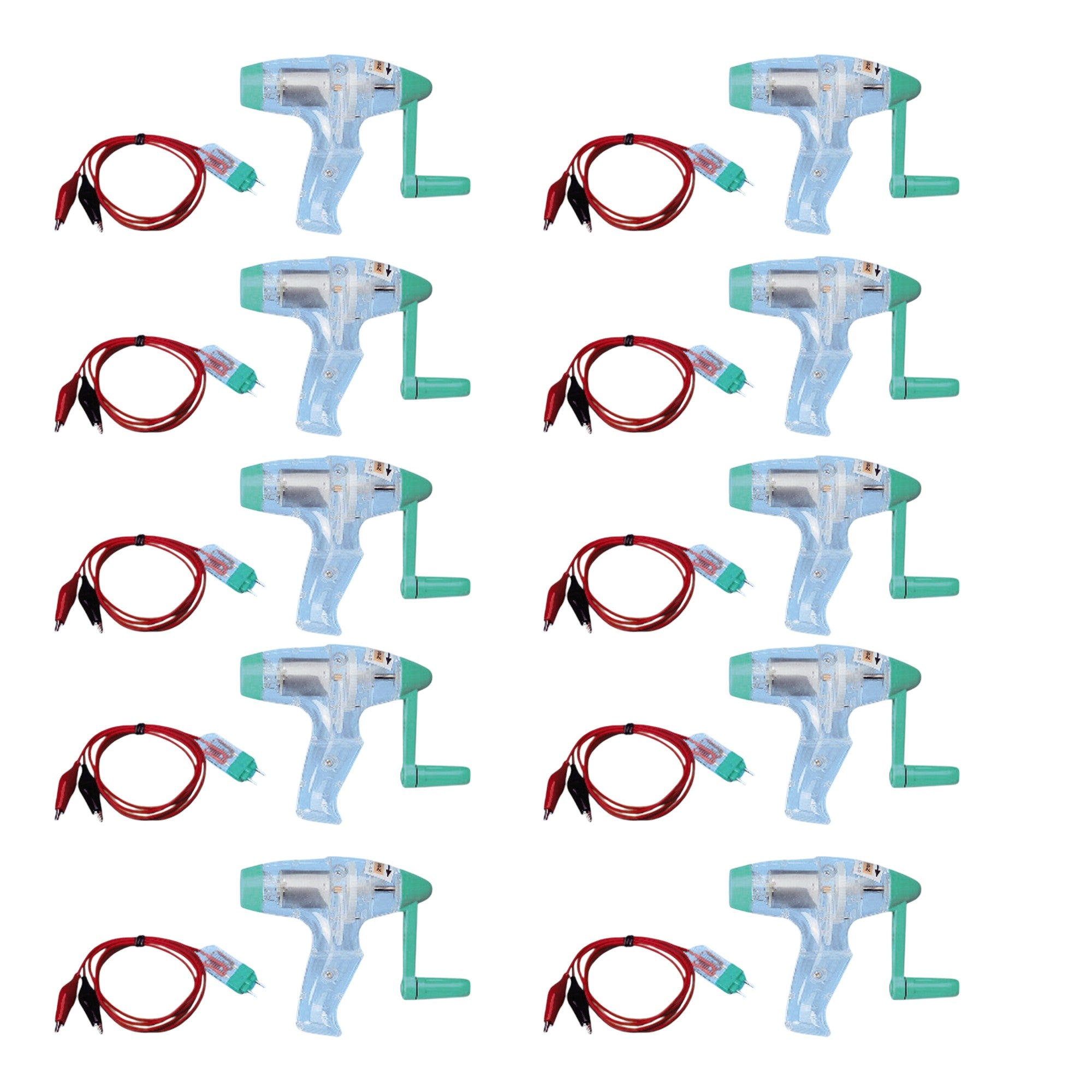 Generator DC 3 Volts GeneconⓇ V3 for Physical Science Classrooms. Pack of 10. Made by Narika Corporation.