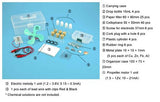 Daniel Cell Full Set. For Chemical Battery Experiments. With Propeller Motor and Electric Buzzer.