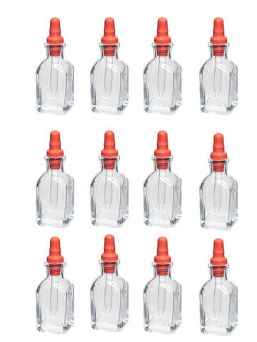 Barnes Bottles with a Bent Tipped Dropper. Pack of 12.