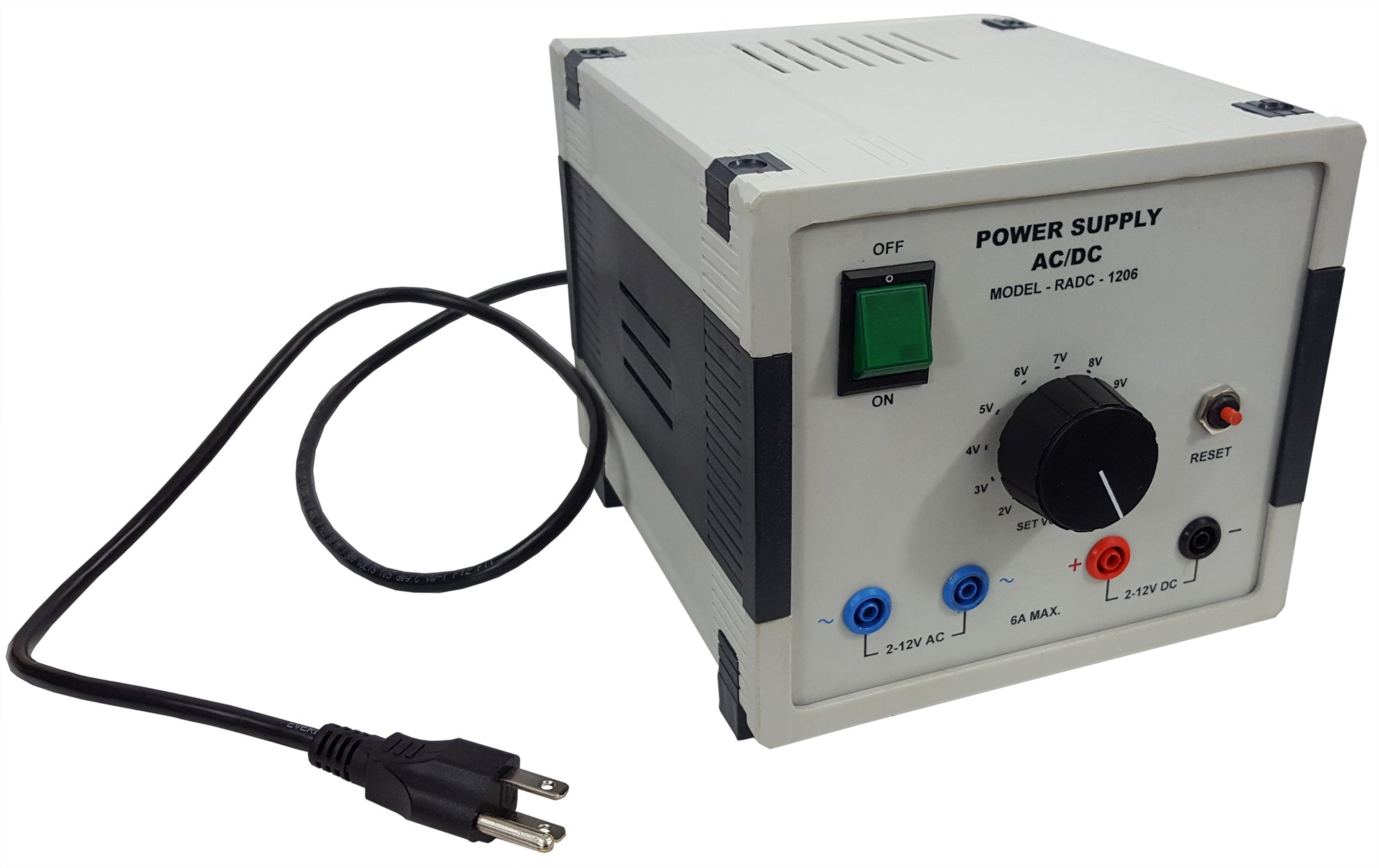 Power Supply Variable AC/DC, 2 to 12 volts. Case of 4 units.