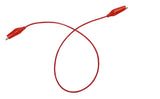 Connector Cord, 18 inch, Alligator Ends, Red Cords. Pack of 10.