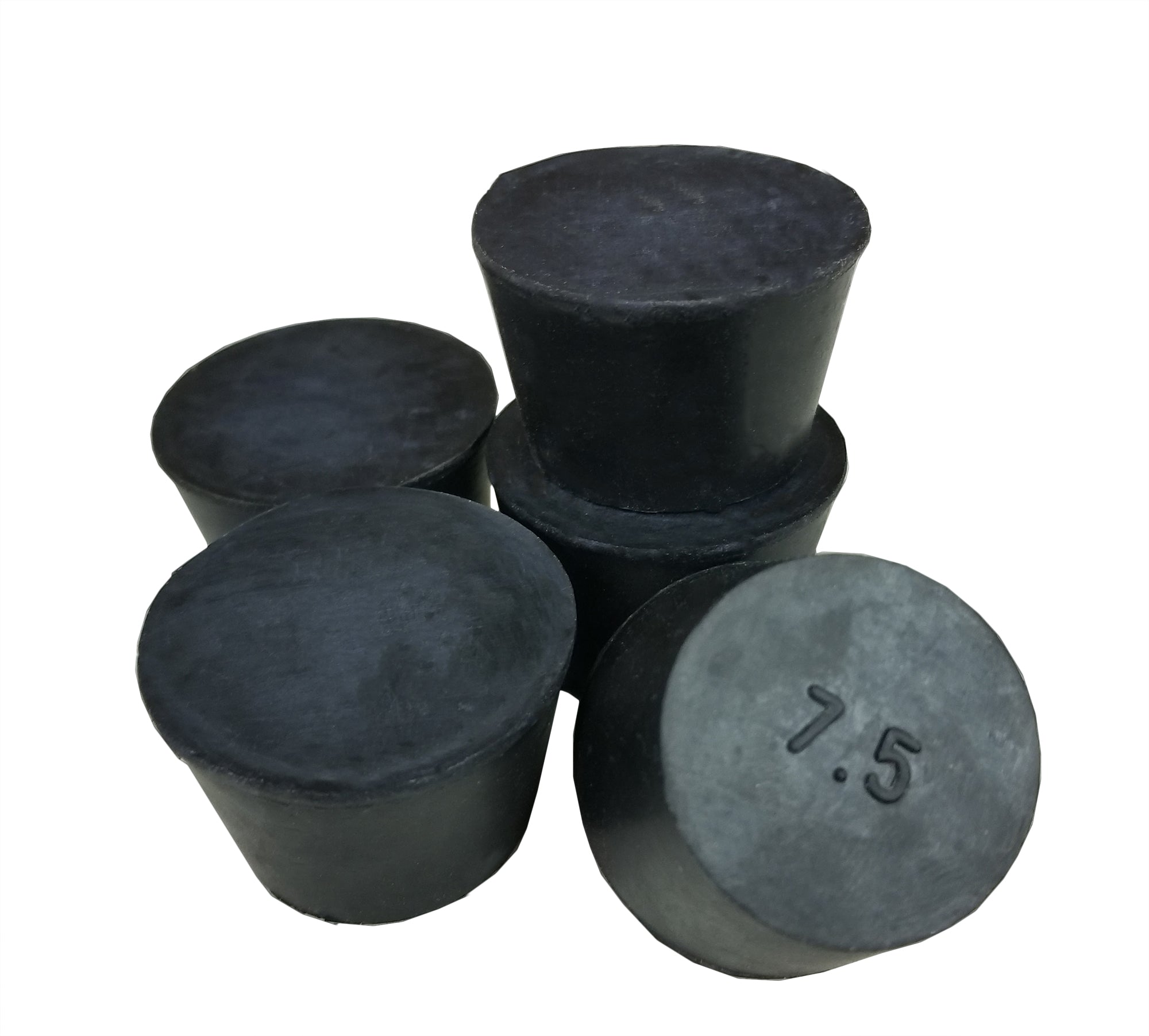Rubber Stoppers, Size 7.5, Solid. Pack of 1 pound.