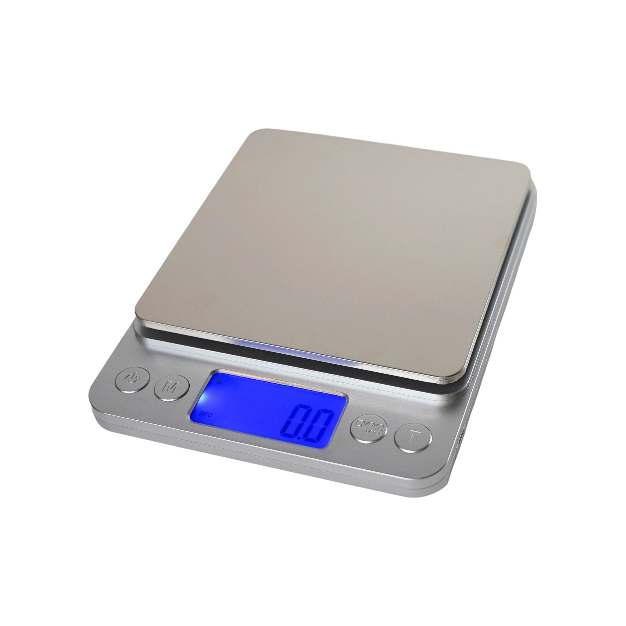 Scale - Precision Digital Scale & Brass Weight Set Kit – 5kg/0.1g Scale with 8 Slotted Weights, Hanger & Rack – STEM Physics Mass & Force Measurement Kit