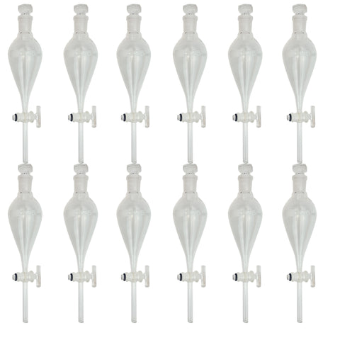 Separatory Funnel with Glass Stopcock, 125ml, Case of 12 by Go Science Crazy