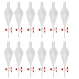 Separatory Funnel with PTFE Stopcock, 500ml Capacity. Case of 12.