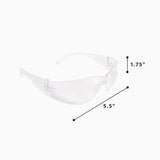 Safety Glasses. High Impact Resistance, UV 385 protection,  Anti-Scratch Coated Lens, Frame & Lens Polycarbonate, Clear Color ANSI Z87.1 approval CE EN166.