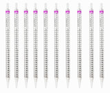 GSC International SPDS-25 Serological Pipette, 25ml Capacity by 0.2ml, Plastic, Sterile, Color Coded.