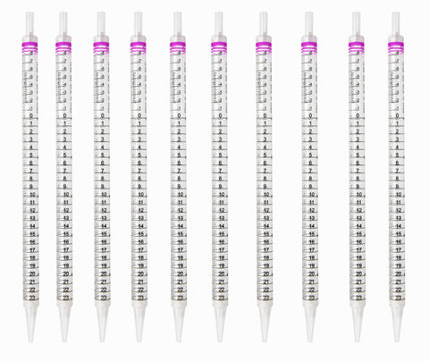 GSC International SPDS-25-10 Serological Pipette, 25ml Capacity by 0.2ml, Plastic, Sterile, Color Coded. Pack of 10.