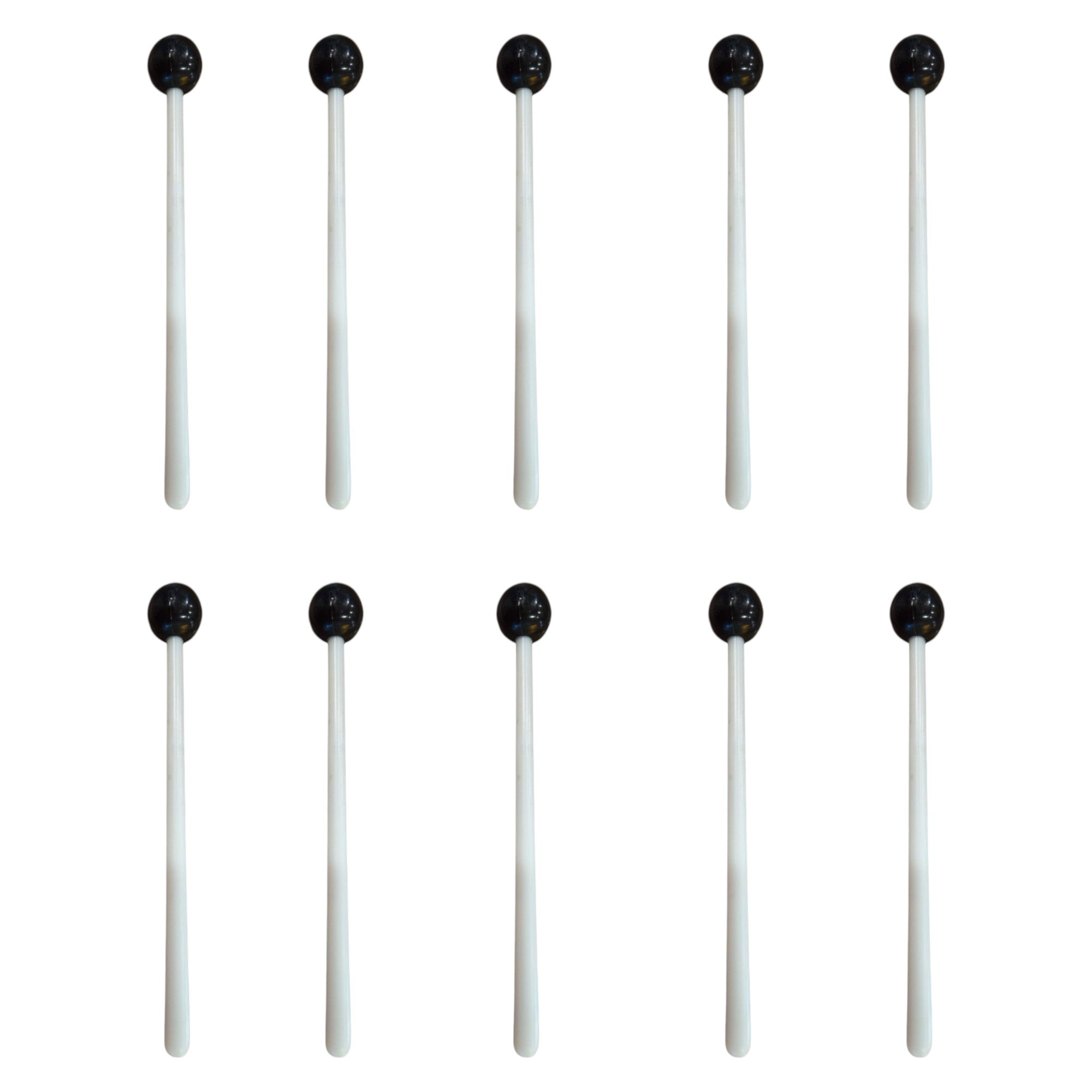 Tuning Fork Mallet 1 inch rubber ball top and 6 inch long handle. Sold in a pack of 10 Tuning Fork Mallets.