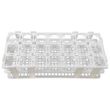 Test Tube Kit– 21-Hole Rack for 20mm Tubes, 72 Glass Test Tubes (18x150mm), 12 Cleaning Brushes, Clamp & Safety Goggles – Chemistry Essentials Set