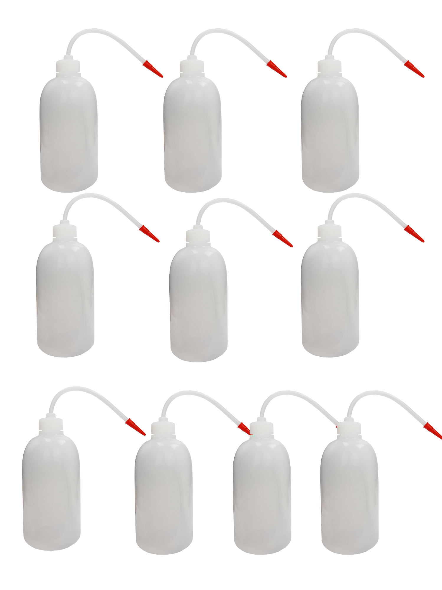 Wash Bottle, Ungraduated, Polyethylene, 500ml capacity.  Pack of 10.