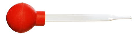 Dropping Pipettes Glass with Rubber Bulbs, 4 inches length, 5ml capacity. Pack of 12.