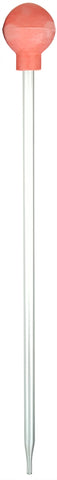 Dropping Pipettes Glass with Rubber Bulbs, 10 inches length, 5ml capacity. Pack of 12.
