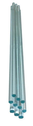 Glass Stirring Rods, 5 inches length. Pack of 12.