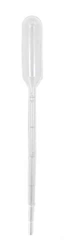 GSC International 25007-100 Disposable Transfer Pipettes, 5ml Capacity, Graduated 1ml by 1/4ml, Pack of 100