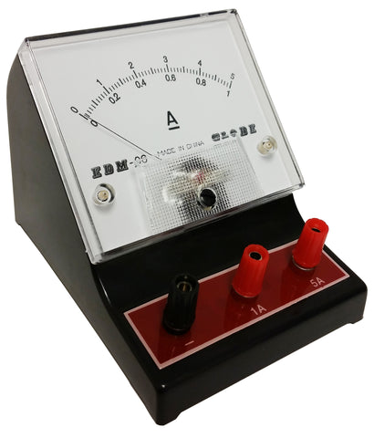 GSC International 4-130912-40 Analog Ammeter, 0A to 1A, 0A to 5A; DC; Case of 40