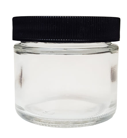 GSC International 410-2-24 Specimen Jar, Flint Glass, 2oz capacity with 53/400 neck and foam lined cap.  Pack 24.