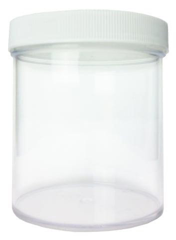 GSC International 43001 Wide-Mouth Polystyrene Jar with Lid, 16oz