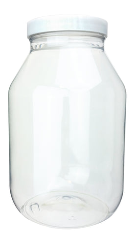 GSC International 43002-10 Specimen Jar, Polystyrene 1 gallon capacity, with 100/400 neck and foam lined cap. Pack 10.
