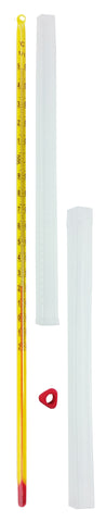 GSC International 6307 Thermometer, Yellow-Backed, Partial Immersion, Single Scale -20°C to 150°C