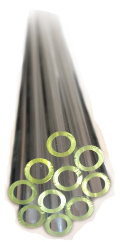 Tubing - Borosilicate Glass Tubing 6mm Outer Diameter x 24 inches or 610mm length.  A one-pound pack of glass tubes.