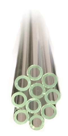 Flint Glass Tubing 6mm Diameter x 24 inches length. Case of 10 pounds.