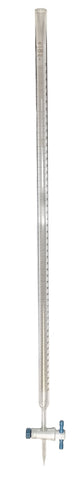 GSC International 9280-3 Burette made from Borosilicate Glass with PTFE Stopcock, 100ml capacity.