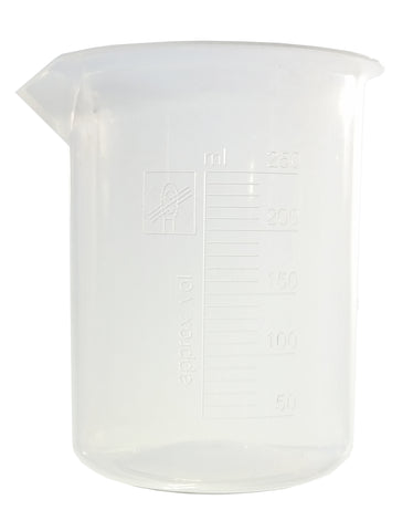 Beaker 250ml, Polypropylene 12 Pack by Go Science Crazy