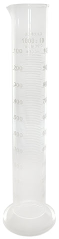 Double-Scale Cylinder, 1000ml, Case of 12 by Go Science Crazy