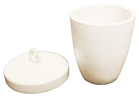 GSC International CHF-10 Porcelain Crucible with Lid, High-Form, 10ml