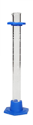 GSC International CTP10-CS Glass Graduated Cylinder With Plastic Hex Base and Bumper Guard, 10ml, Case of 100
