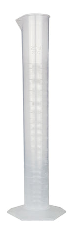 Polypropylene Graduated Cylinder with Hex Base, 250ml Capacity by Go Science Crazy