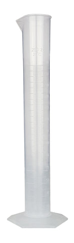 GSC International CYPP-250-PK Polypropylene Graduated Cylinder with Hex Base, 250ml Capacity, Pack of 6
