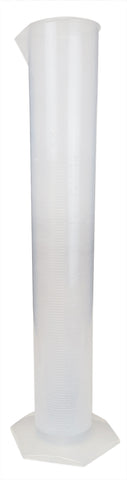 Polypropylene Graduated Cylinder with Hex Base, 500ml Capacity by Go Science Crazy
