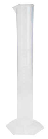 Polypropylene Graduated Cylinder with Hex Base, 50ml Capacity by Go Science Crazy