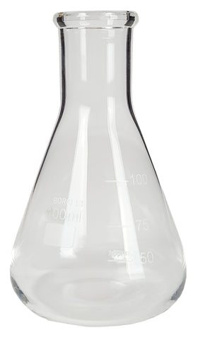 GSC International EF100 Erlenmeyer Flask, Standard Neck, 100ml