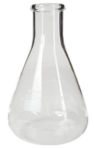 GSC International EF125-PK Erlenmeyer Flask, Standard Neck, 125ml, Pack of 12