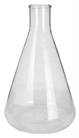 GSC International EF2000-CS Erlenmeyer Flask, Standard Neck, 2000ml, Case of 12
